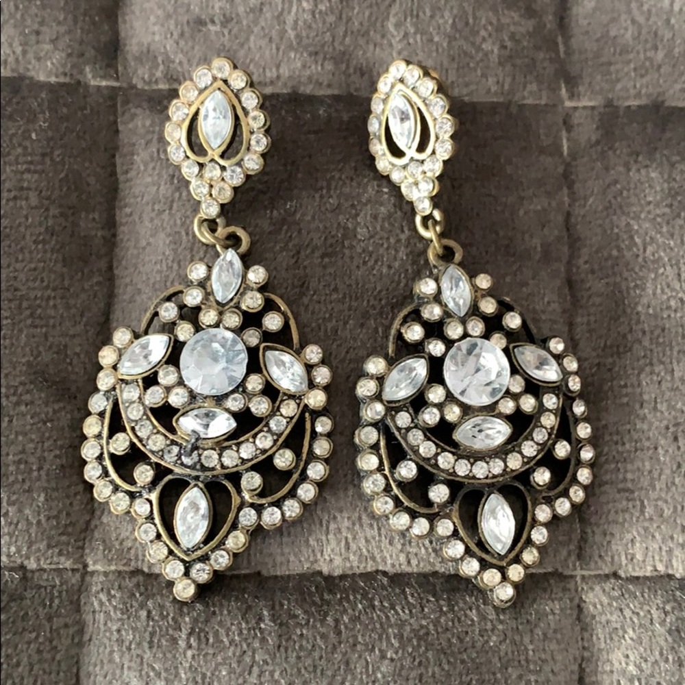 Rhinestoned Earrings